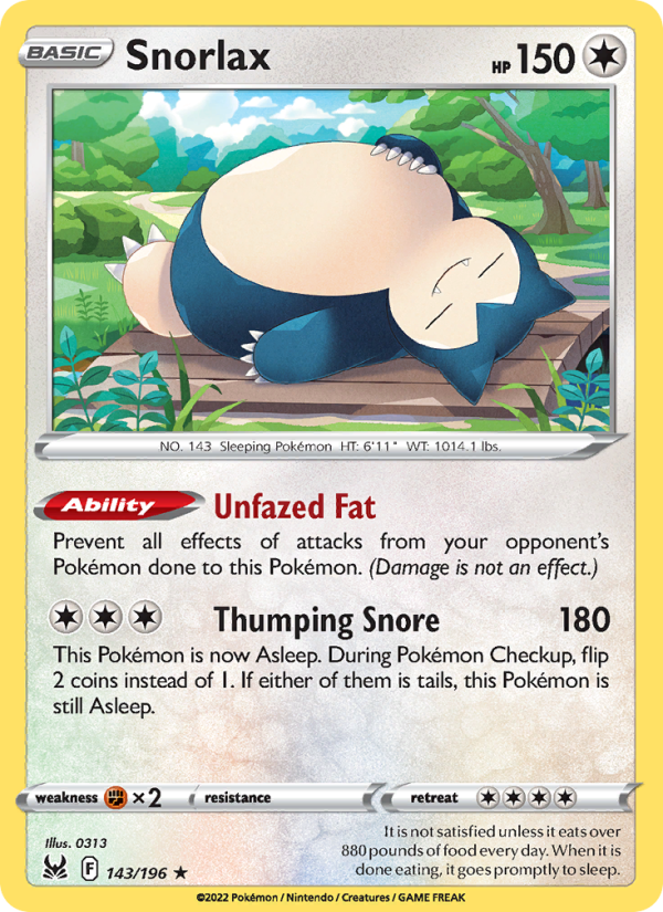 Snorlax - Pokémon TCG Card