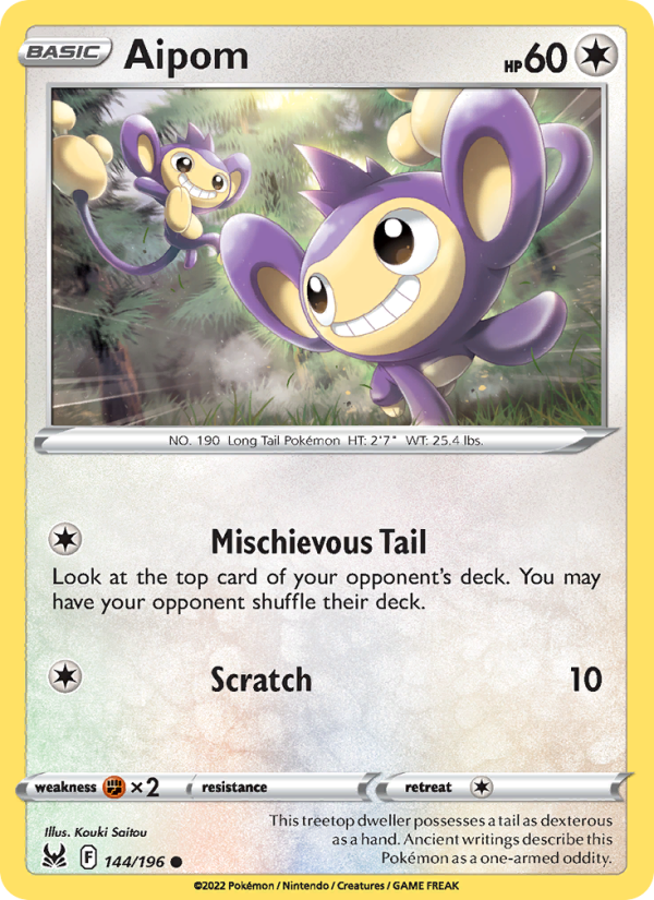 Aipom - Pokémon TCG Card