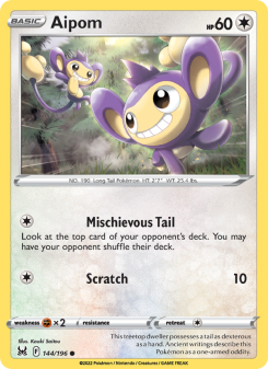 Aipom - pokemon TCG Card