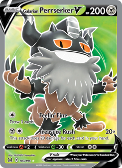 Galarian Perrserker V - pokemon TCG Card