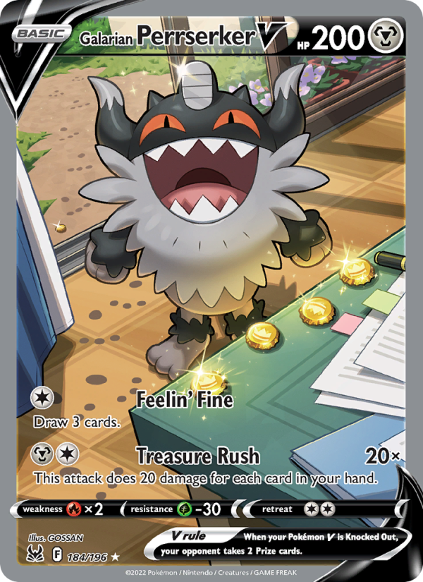 Galarian Perrserker V - Pokémon TCG Card