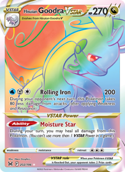 Hisuian Goodra VSTAR - pokemon TCG Card
