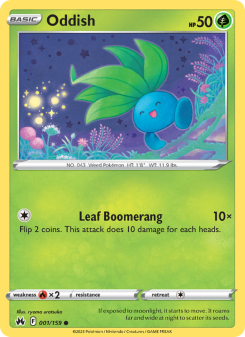 Oddish - pokemon TCG Card