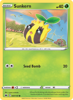 Sunkern - pokemon TCG Card