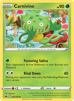 Carnivine - pokemon TCG Card