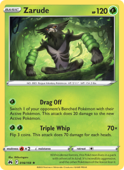 Zarude - pokemon TCG Card