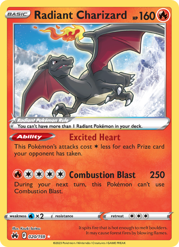 Radiant Charizard - Pokémon TCG Card