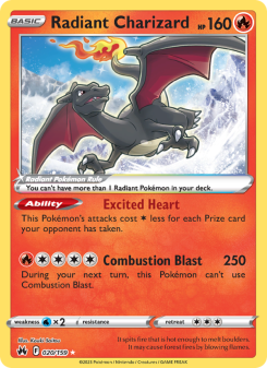 Radiant Charizard - pokemon TCG Card