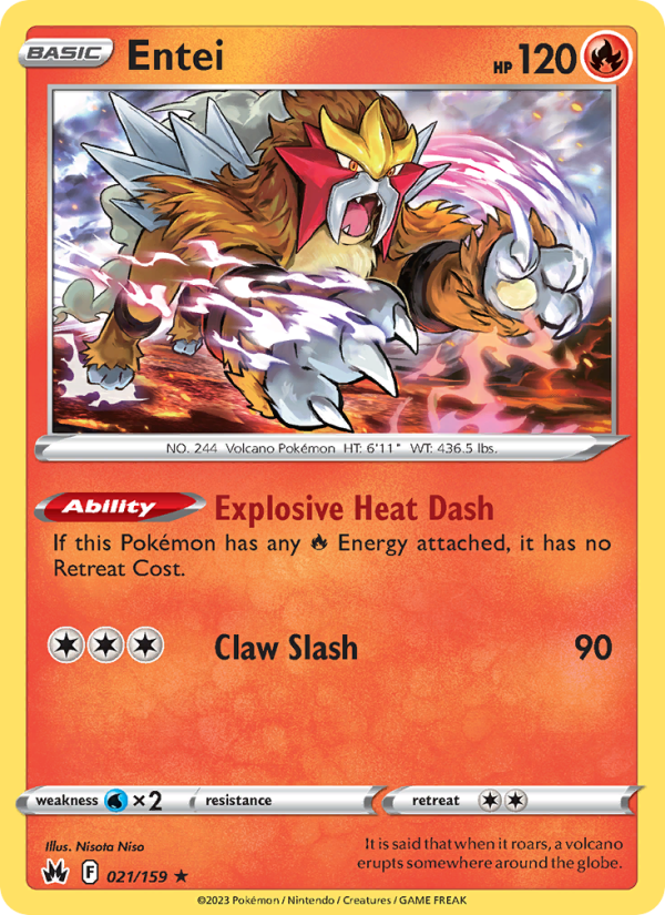 Entei - Pokémon TCG Card