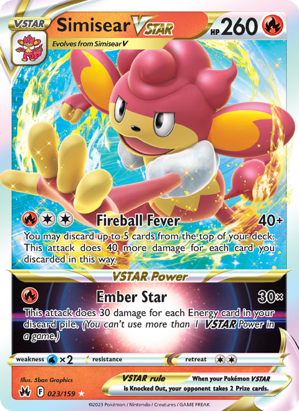 Simisear VSTAR - Pokémon TCG Card