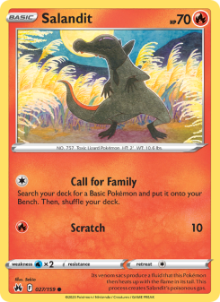 Salandit - pokemon TCG Card