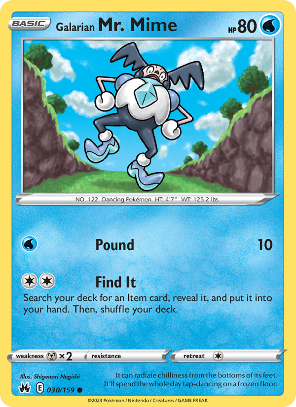 Galarian Mr. Mime - Pokémon TCG Card