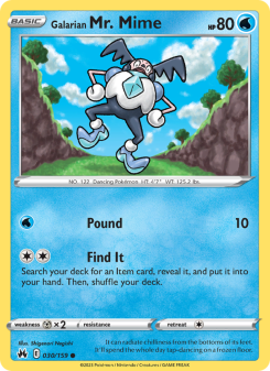 Galarian Mr. Mime - pokemon TCG Card