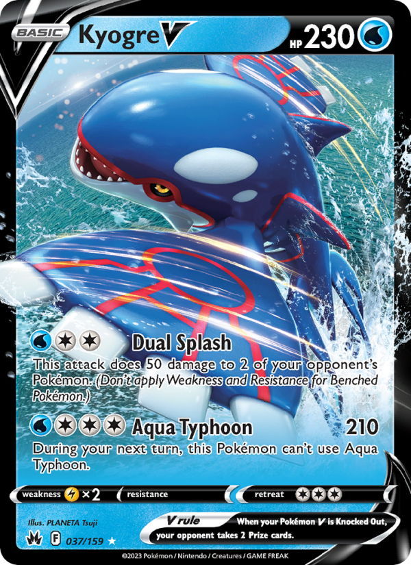 Kyogre V - Pokémon TCG Card