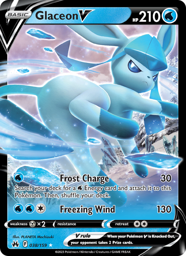 Glaceon V - Pokémon TCG Card