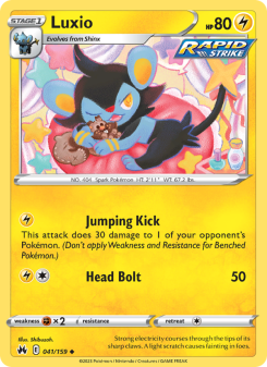 Luxio - pokemon TCG Card