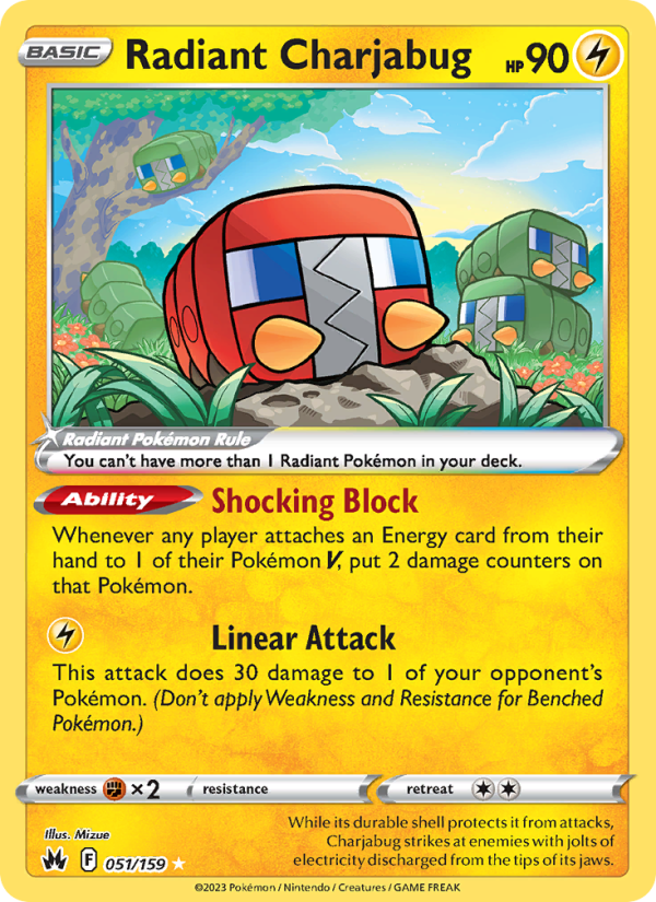 Radiant Charjabug - Pokémon TCG Card