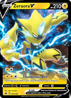Zeraora V - pokemon TCG Card