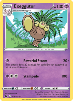 Exeggutor - pokemon TCG Card
