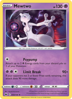 Mewtwo - pokemon TCG Card