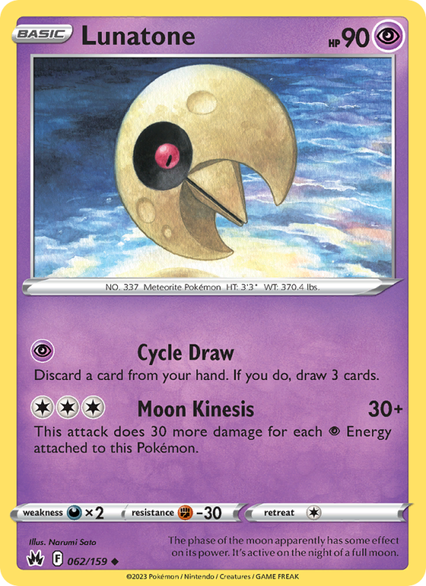 Lunatone - Pokémon TCG Card