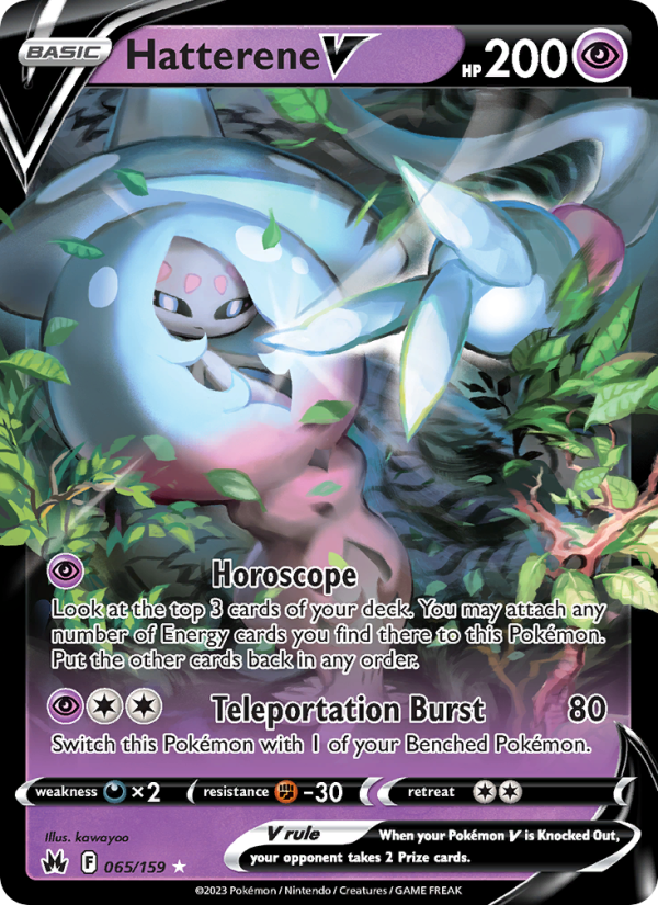 Hatterene V - Pokémon TCG Card