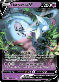 Hatterene V - pokemon TCG Card