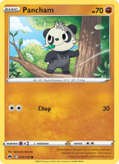Pancham - pokemon TCG Card