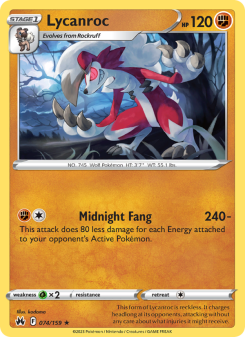 Lycanroc - pokemon TCG Card