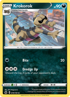 Krokorok - pokemon TCG Card