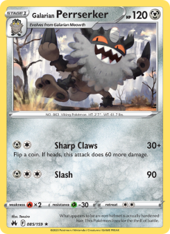 Galarian Perrserker - pokemon TCG Card