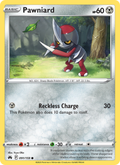 Pawniard - pokemon TCG Card