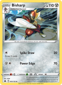 Bisharp - pokemon TCG Card