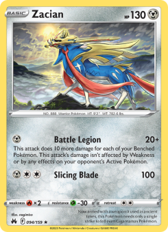 Zacian - pokemon TCG Card