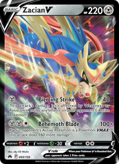 Zacian V - pokemon TCG Card