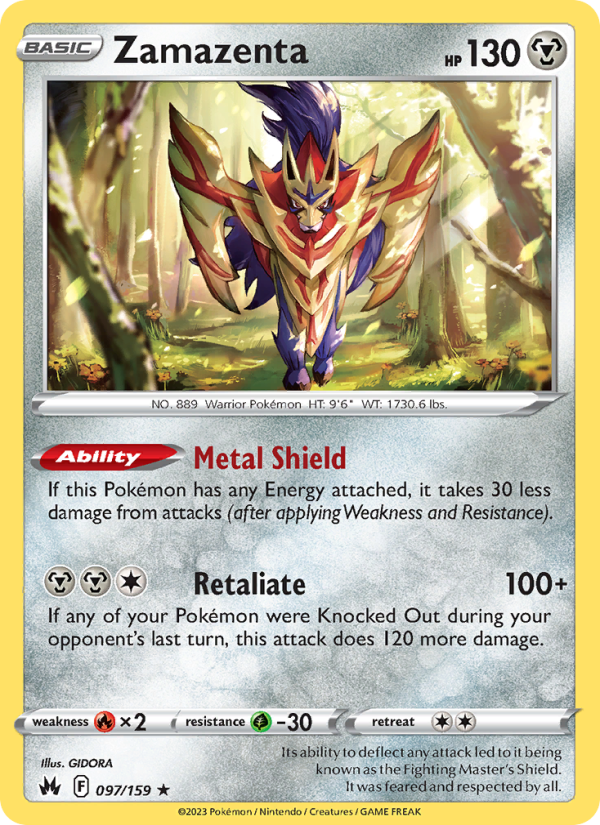 Zamazenta - Pokémon TCG Card