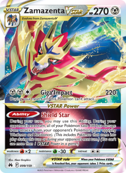 Zamazenta VSTAR - pokemon TCG Card