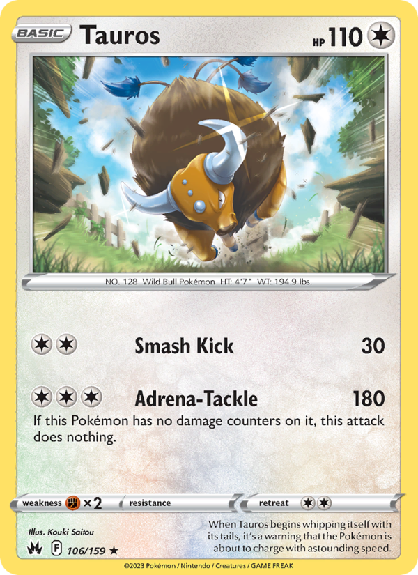 Tauros - Pokémon TCG Card