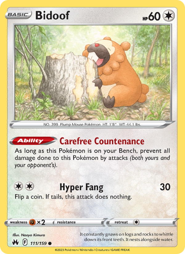 Bidoof - Pokémon TCG Card