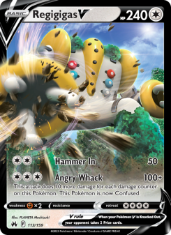 Regigigas V - pokemon TCG Card