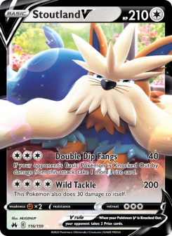 Stoutland V - pokemon TCG Card