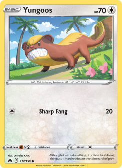 Yungoos - pokemon TCG Card