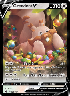 Greedent V - pokemon TCG Card