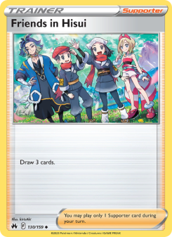 Friends in Hisui - pokemon TCG Card