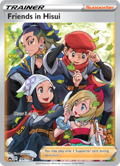 Friends in Hisui - pokemon TCG Card