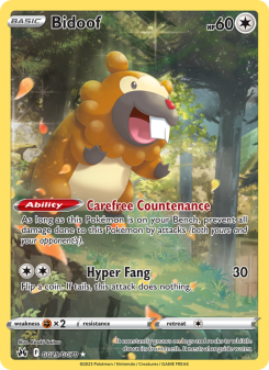 Bidoof - pokemon TCG Card