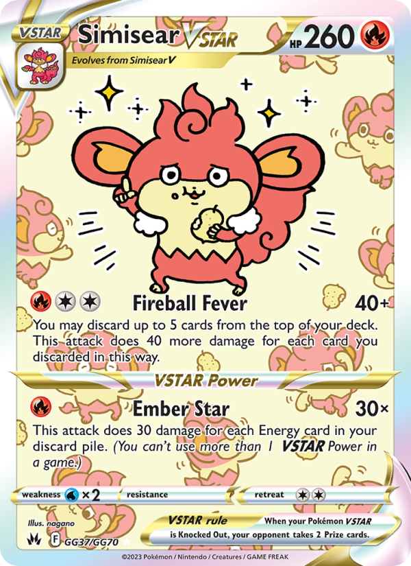 Simisear VSTAR - Pokémon TCG Card