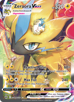 Zeraora VMAX - pokemon TCG Card