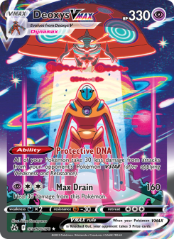 Deoxys VMAX - pokemon TCG Card