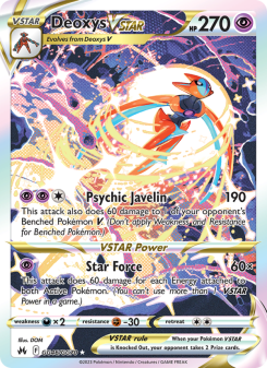 Deoxys VSTAR - pokemon TCG Card